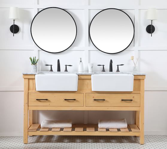 Adalina 60 Marble Top Double Sink, 60 In 3 Double Sink Vanity Top
