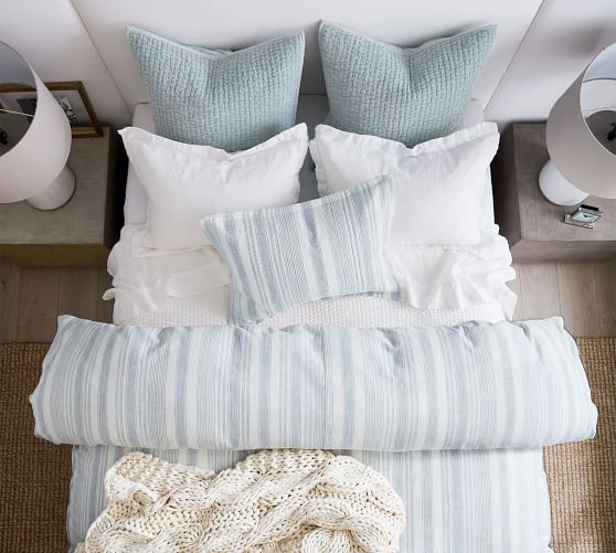 euro pillow shams pottery barn