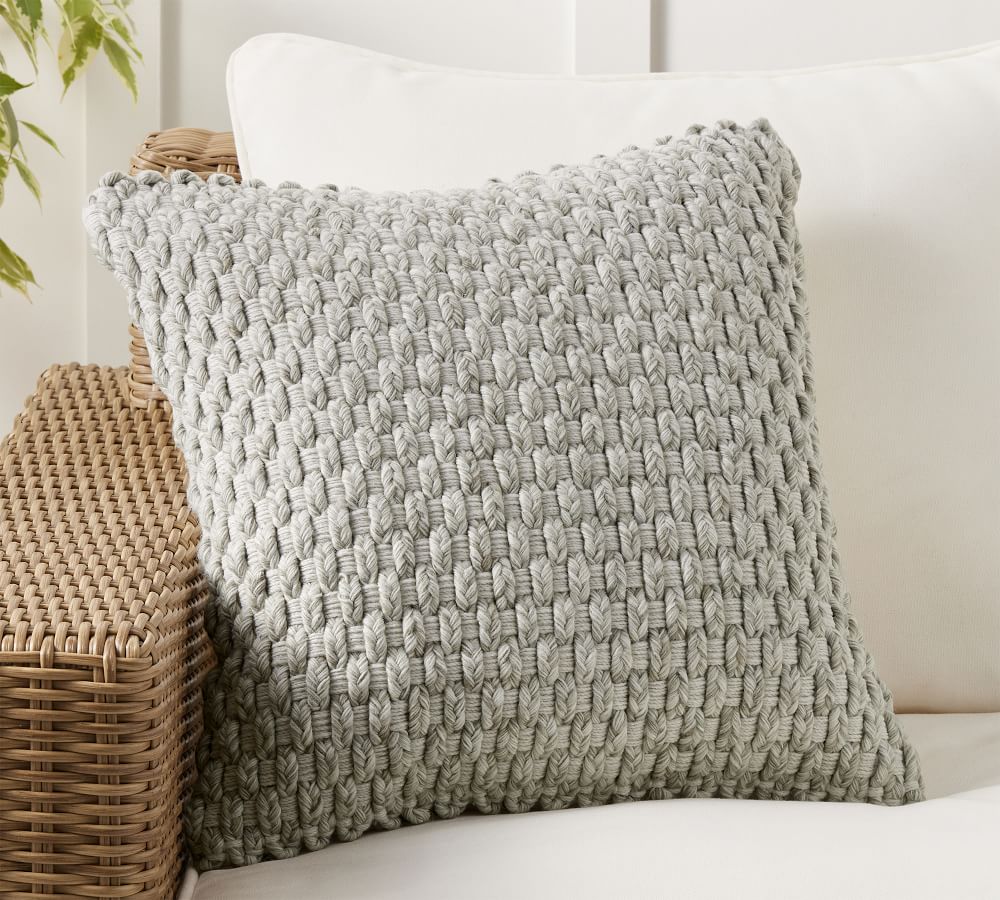 Cadyn Textured Indoor/Outdoor Pillow Pottery Barn