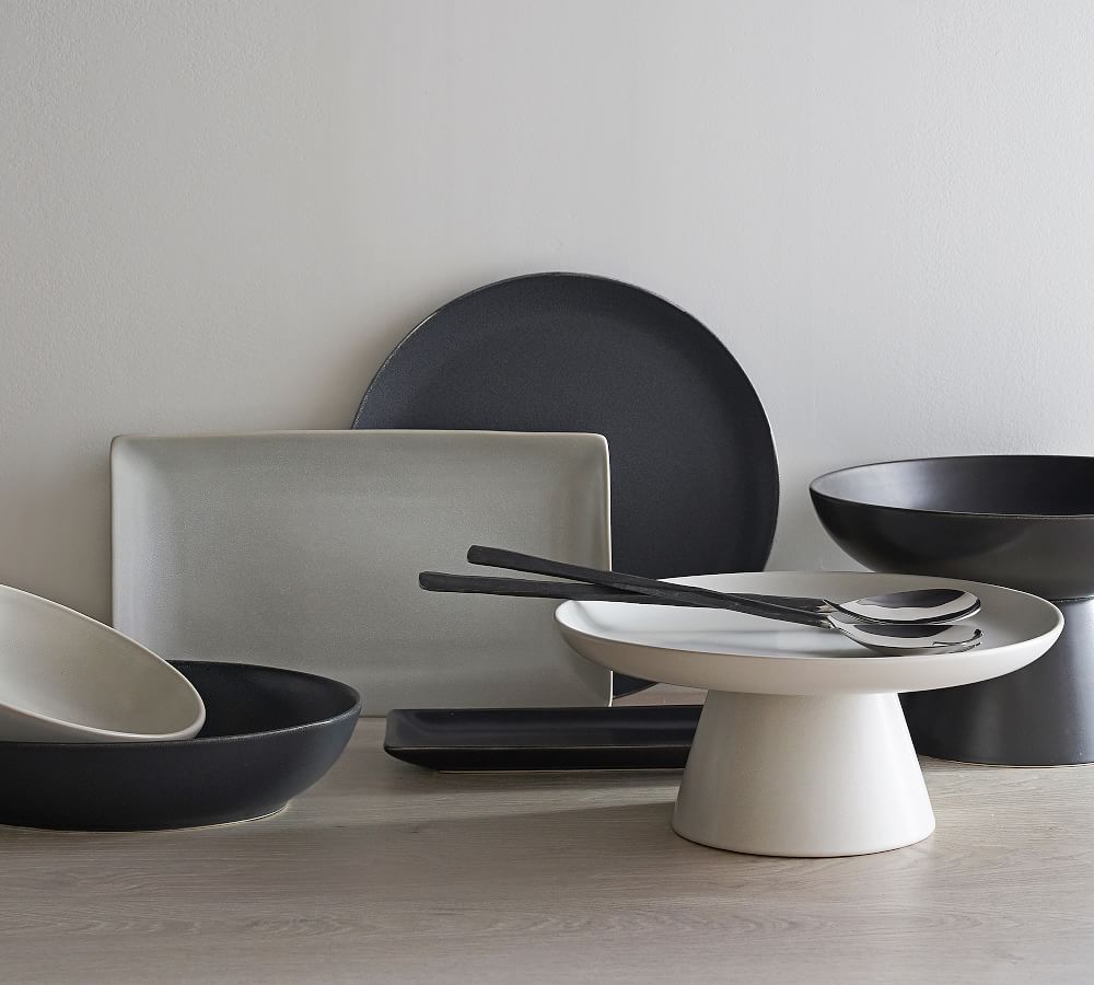 Mason Stoneware Footed Serving Bowls Pottery Barn