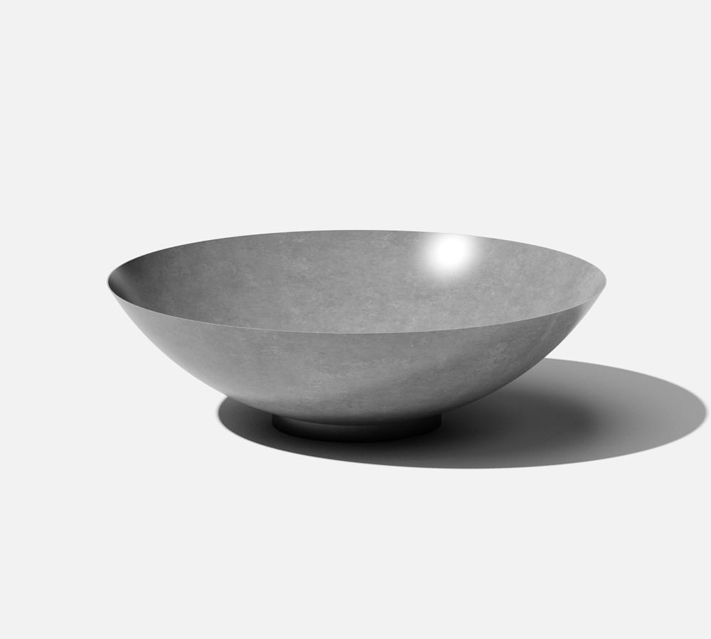 Round Bowl Planter - Corten Steel | Pottery Barn