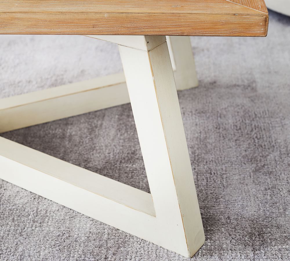 St. Augustine 52" Rectangular Coffee Table Pottery Barn