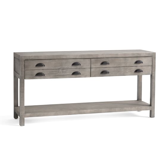Architect S 62 Reclaimed Wood Console, Reclaimed Pine Console Table