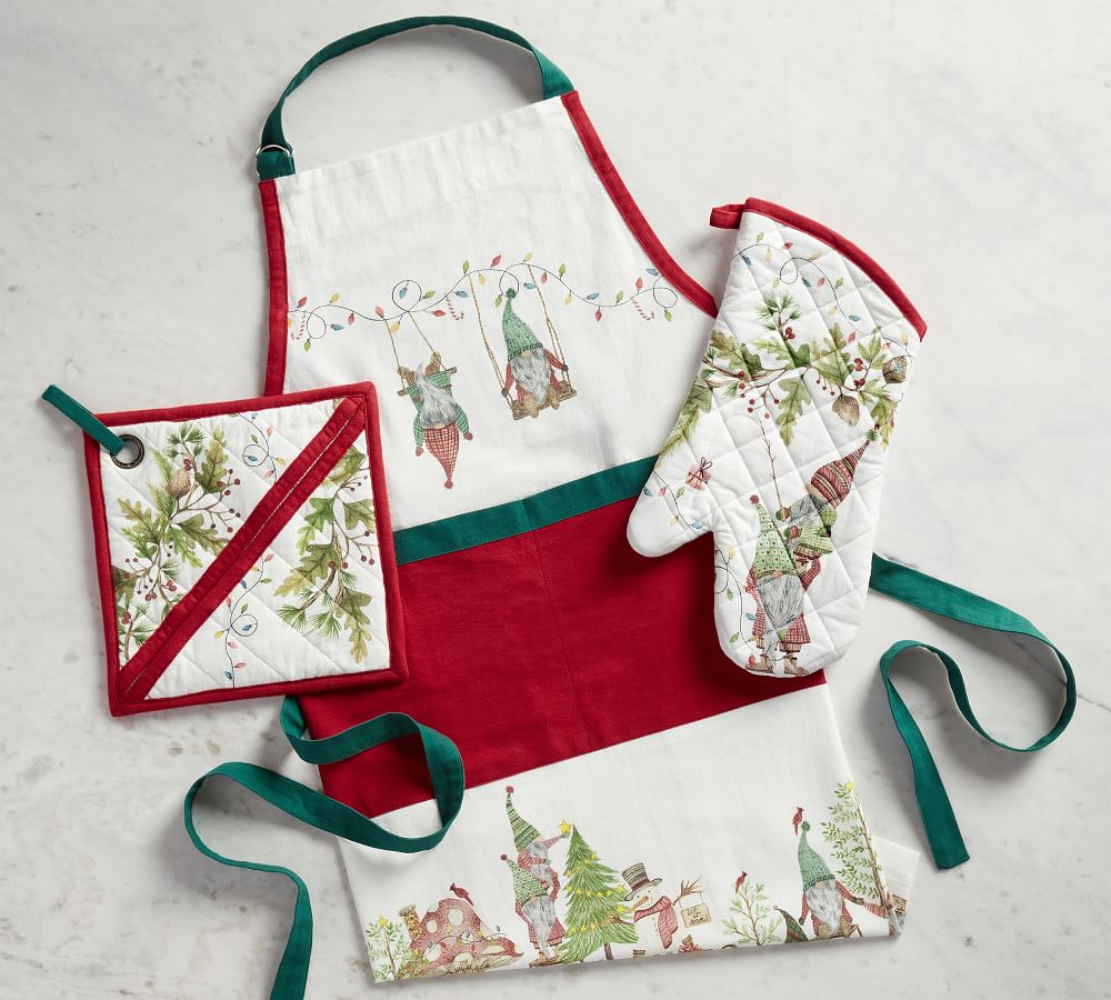 Santa Christmas House Collection Kitchen Oven Mitt Towel Pot Holders ~ Choice