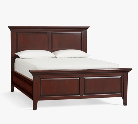 Hudson Bed Wooden Beds Pottery Barn, Solid Wood Mahogany Bed Frame