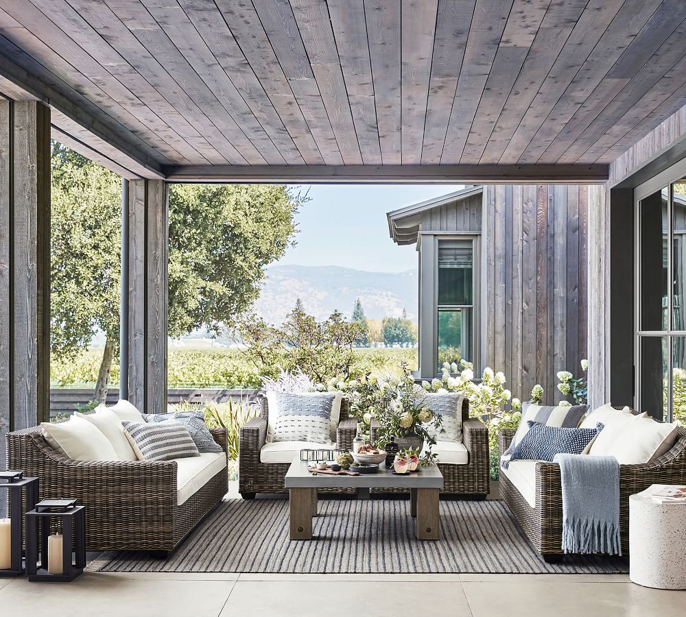 Hayes Faux Mohair Throw Pottery Barn