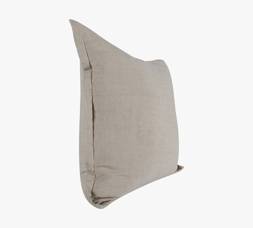 Carmelita Flax Linen Pillow Cover Pottery Barn