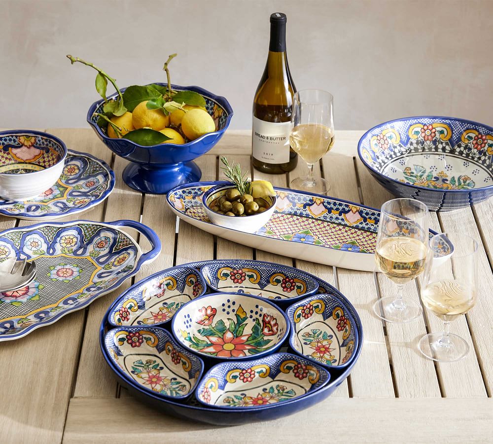 Del Sol Melamine Serving Platter Pottery Barn