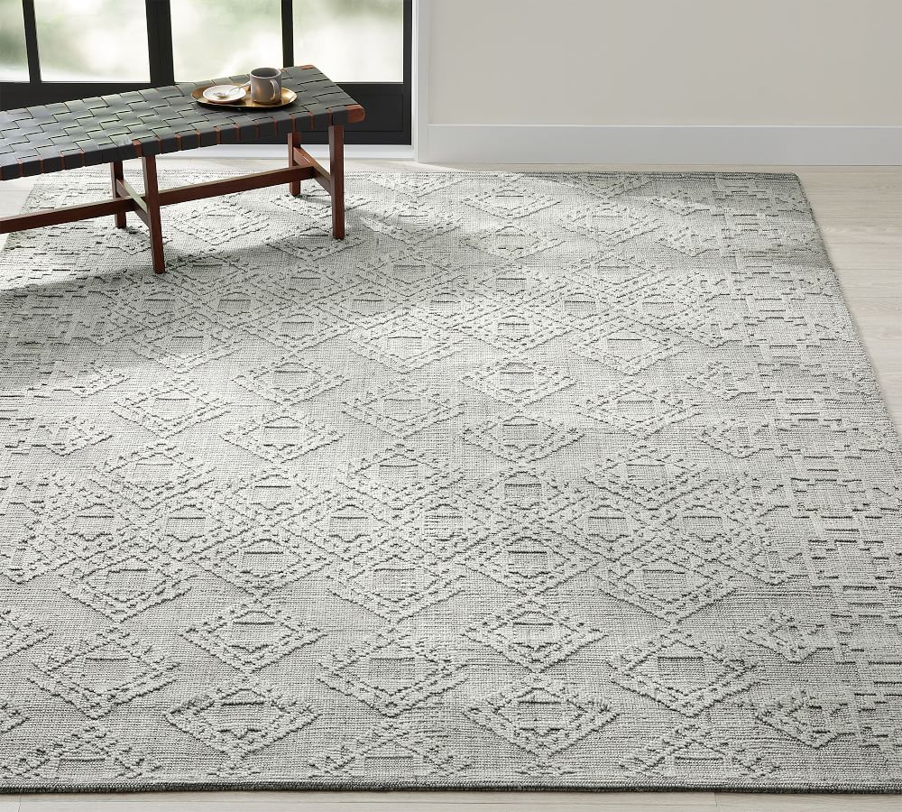 Avery Handwoven Easy Care Rug | Pottery Barn