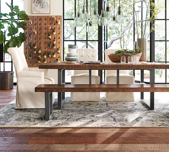 Griffin Reclaimed Wood Dining Table, Refurbished Dining Room Sets