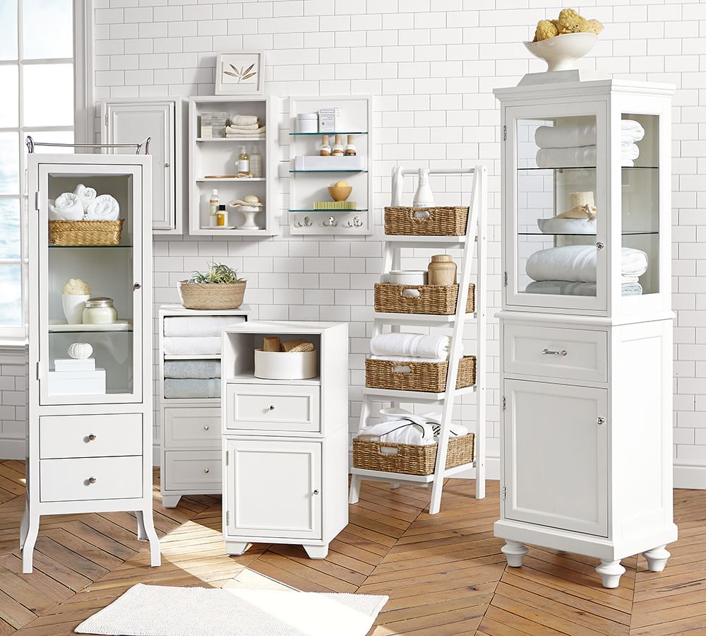 Ainsley Ladder Floor Storage Pottery Barn