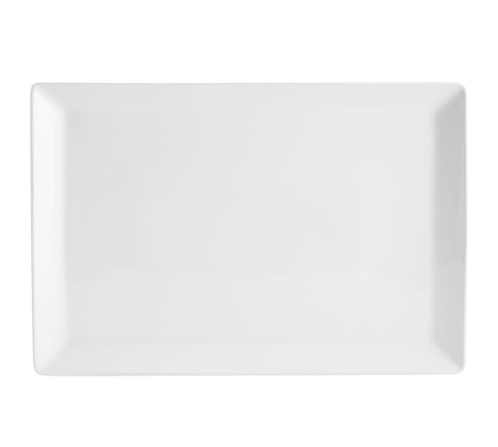 white porcelain serving platter