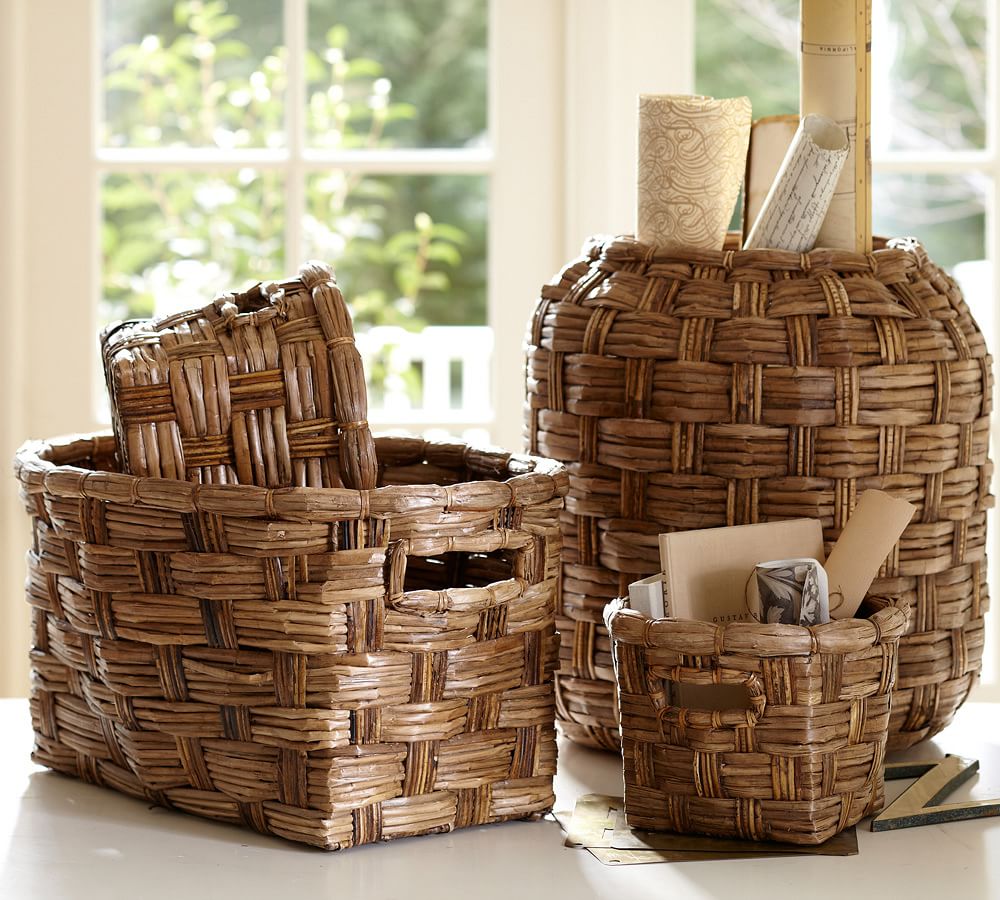 Harper Barrel Basket | Pottery Barn