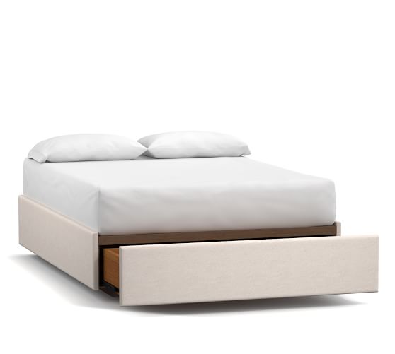 Upholstered Storage Platform Bed With, Upholstered Storage Platform Bed Full Size
