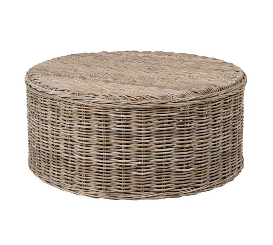 Rattan 39 Round Coffee Table Pottery Barn Rattan 39 Round Coffee Table Pottery, Coffee Table Round Wicker