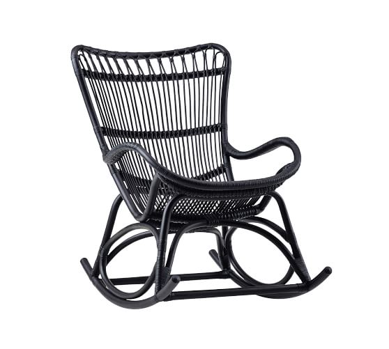 Monet Rattan Rocking Chair Pottery Barn, Rattan Rocking Chairs Outdoor