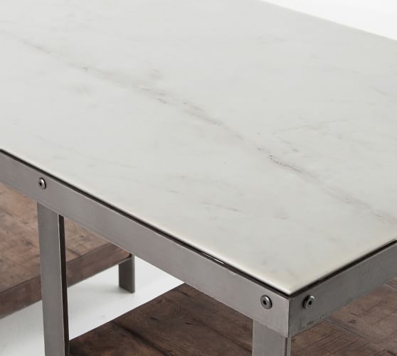 Upland 60 Marble Console Table, 60 Console Table Gray
