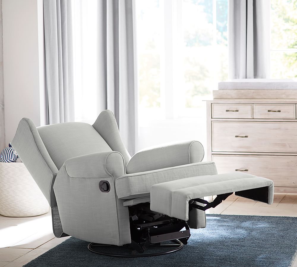 PB Wingback Glider & Recliner Pottery Barn