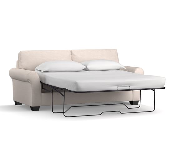 PB Comfort Roll Arm Upholstered Sleeper Sofa with Memory Foam Mattress | Pottery  Barn