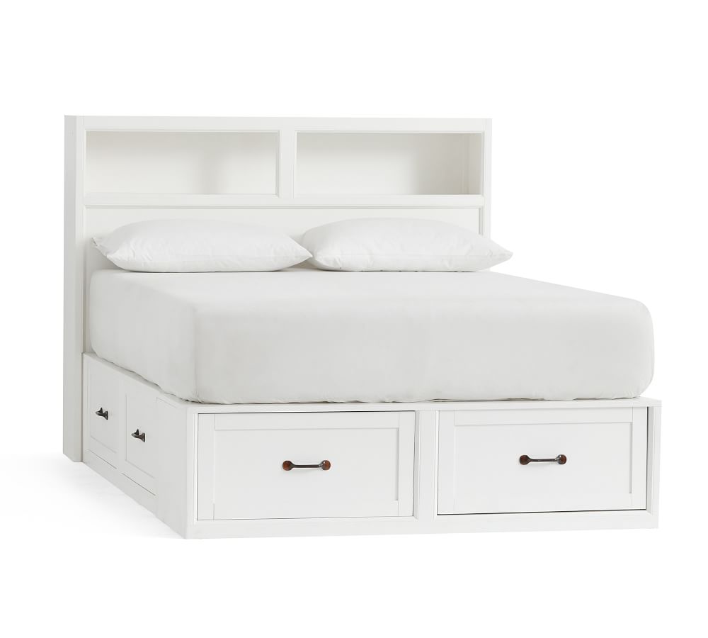 Stratton Storage Bed & Headboard Pottery Barn