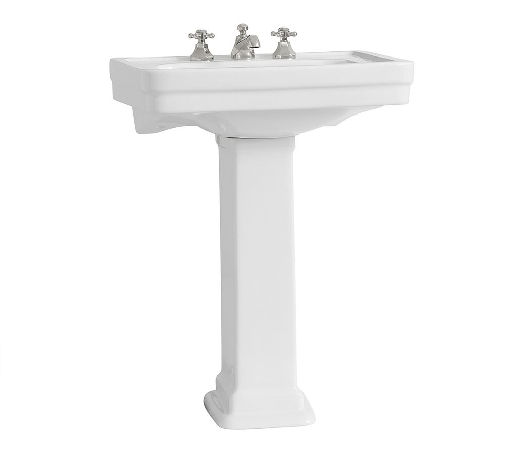 Saif 26” Ceramic Single Sink Pedestal Pottery Barn