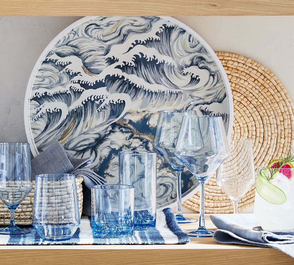 Happy Hour Acrylic Wine Glasses Pottery Barn