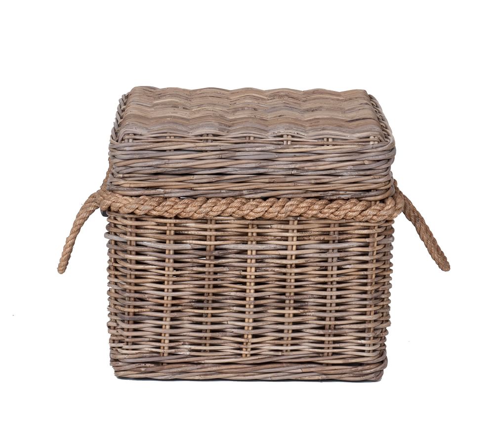 Rattan Storage Cube Pottery Barn