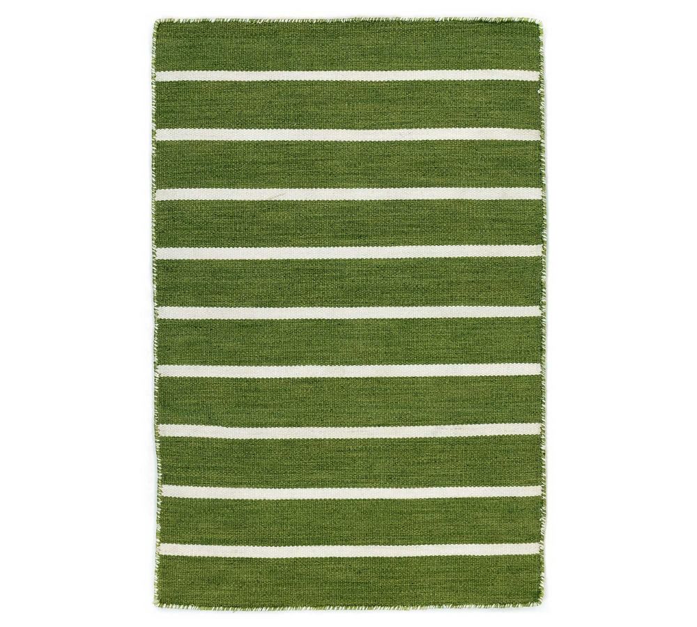 Angue Striped Indoor/Outdoor Rug Pottery Barn