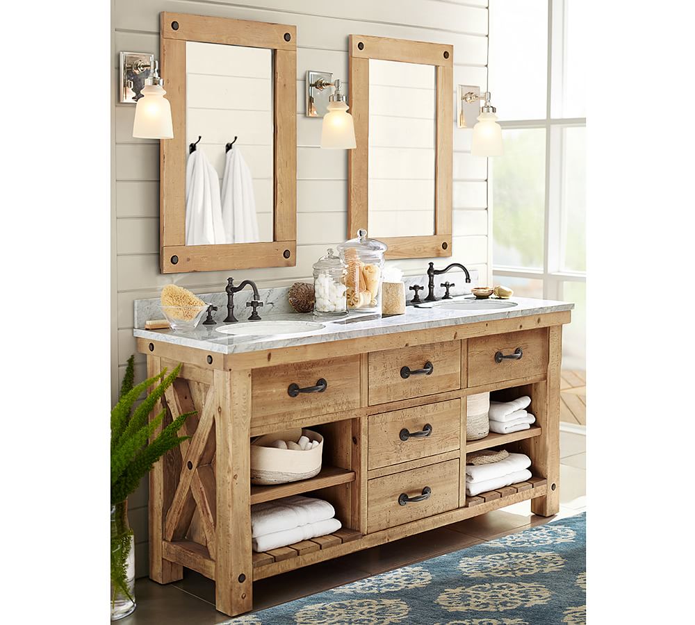 Classic Glass Bathroom Canisters Pottery Barn