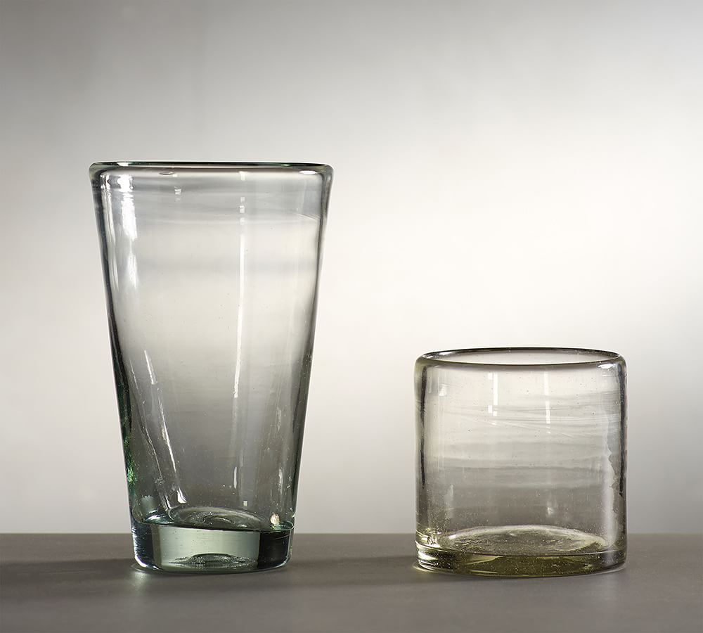 Santino Handcrafted Recycled Drinking Glasses Pottery Barn