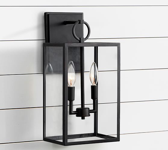 Manor Glass \u0026 Iron Sconce | Pottery Barn