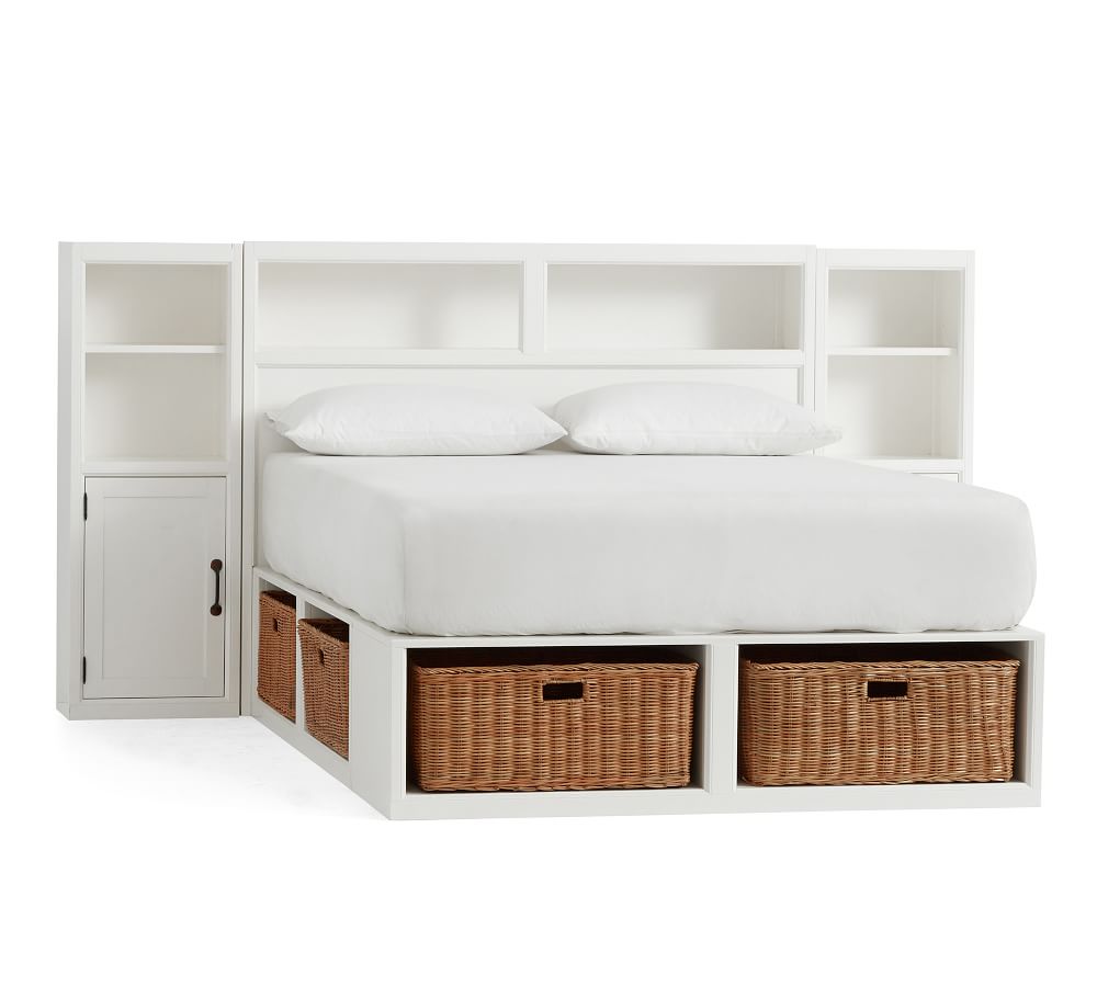 Stratton Storage Bed & Headboard Pottery Barn