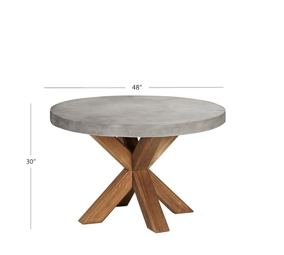 Acacia Round Dining Table, Round Dining Room Tables 48