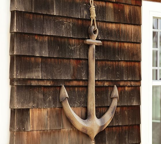 18 Inch Westman Works Anchor Wall Decor Plaque Large Handmade Wooden Nautical Decoration