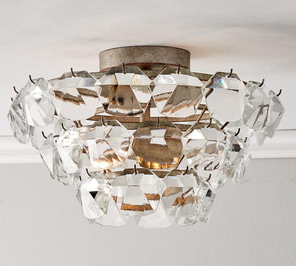 Bowen Crystal Flush Mount | Pottery Barn
