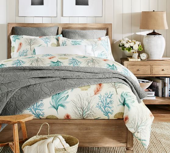 100% COTTON NWT Details about   POTTERYBARN FOUNDATIONS DEL MAR COASTAL EURO SHAM 26X26 IN 