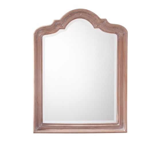 Germain Arched Wall Mirror Pottery Barn, Wooden Arch Wall Mirror