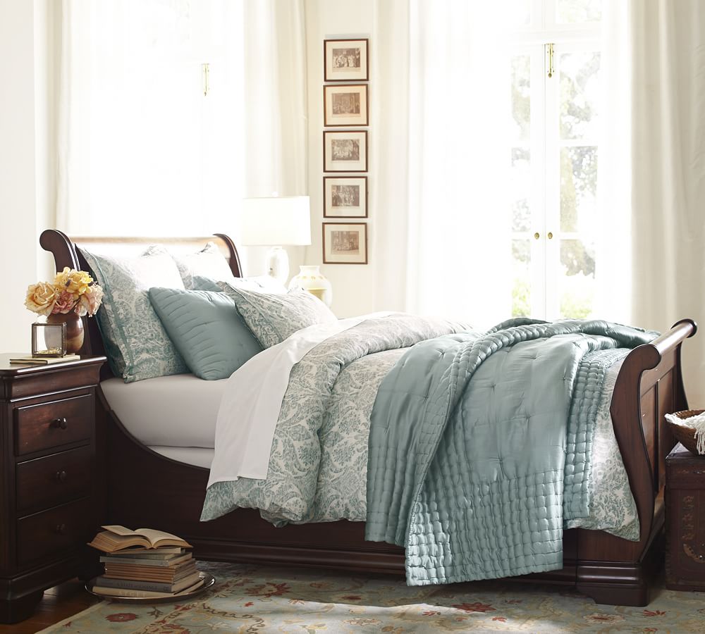 Silk Tufted Quilt & Shams Pottery Barn