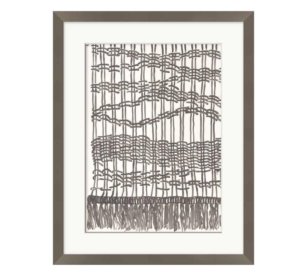 Neutral Macramé Paper Print | Pottery Barn