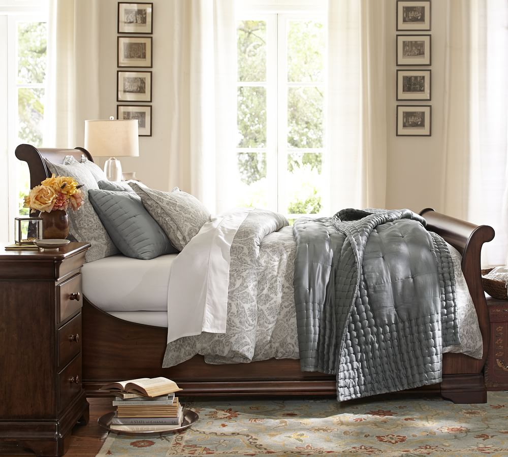 Silk Tufted Quilt & Shams Pottery Barn