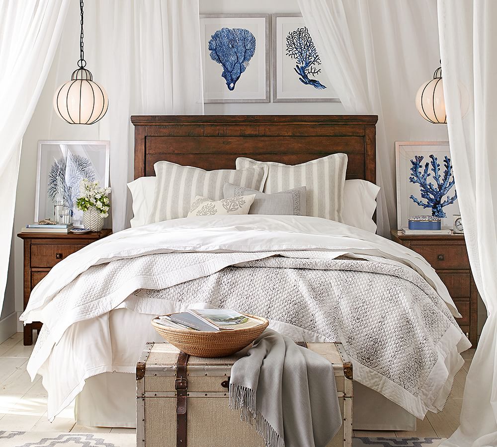 Coral in Blue Framed Prints Pottery Barn