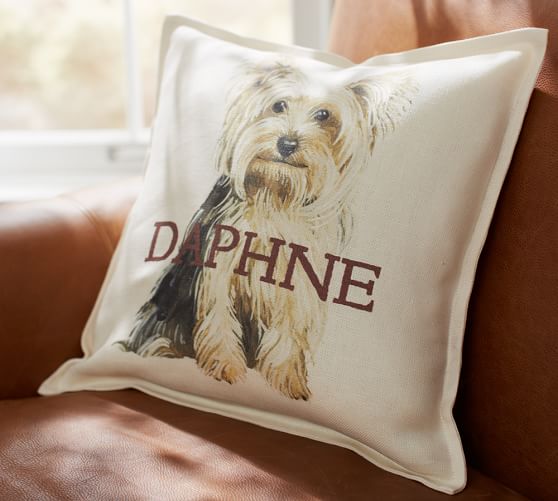 SSOIU Custom Pillow Cover Dog Lover Gift Custom Cotton Linen Pillow Case You Me and The Doodle Pillow Cove Dog Mom Gift