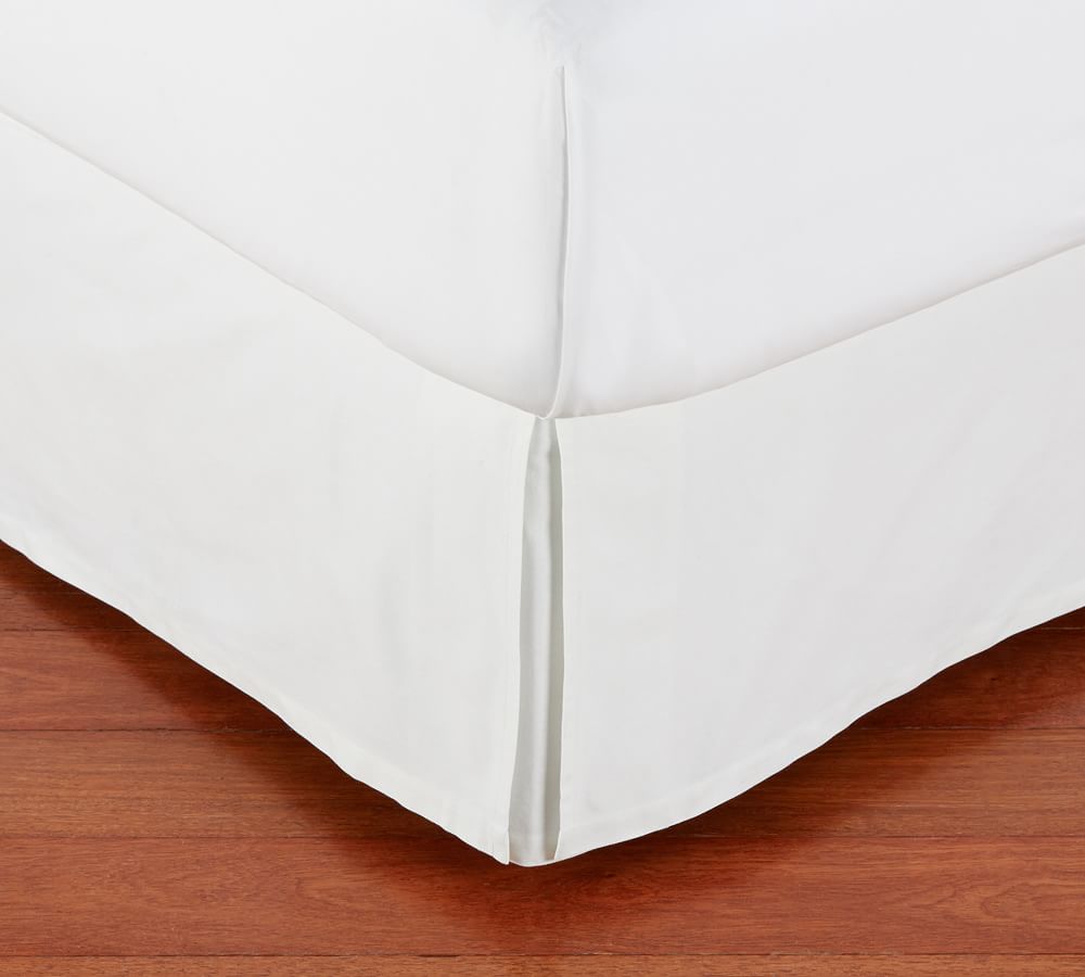 Basic Pleated Cotton Bed Skirt Pottery Barn