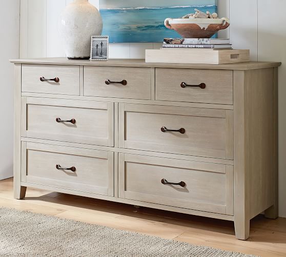 Stratton 7 Drawer Wide Dresser, Extra Wide Dressers For Bedroom
