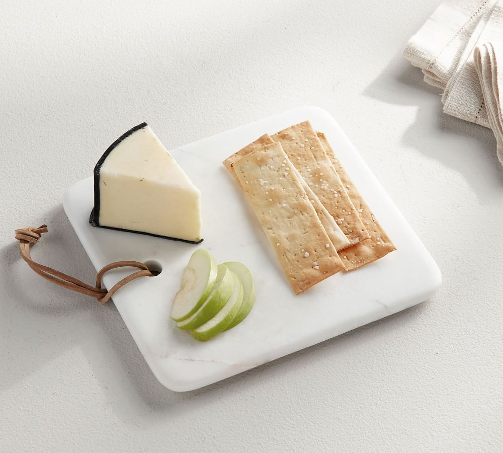 White Marble Square Cheese Board Pottery Barn