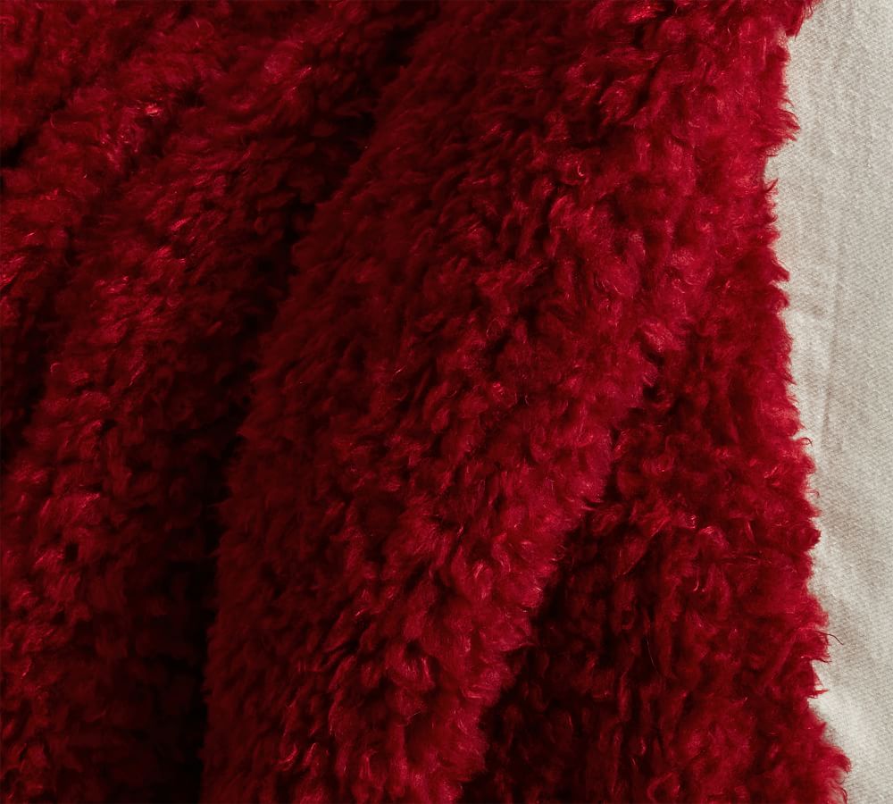 Fireside Cozy Sherpa Reversible Throws Pottery Barn