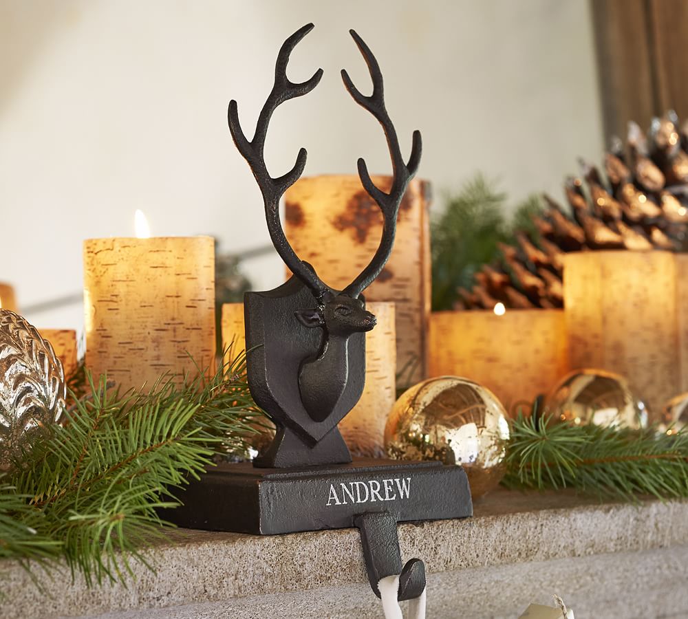 Deer Antler Stocking Holder Pottery Barn