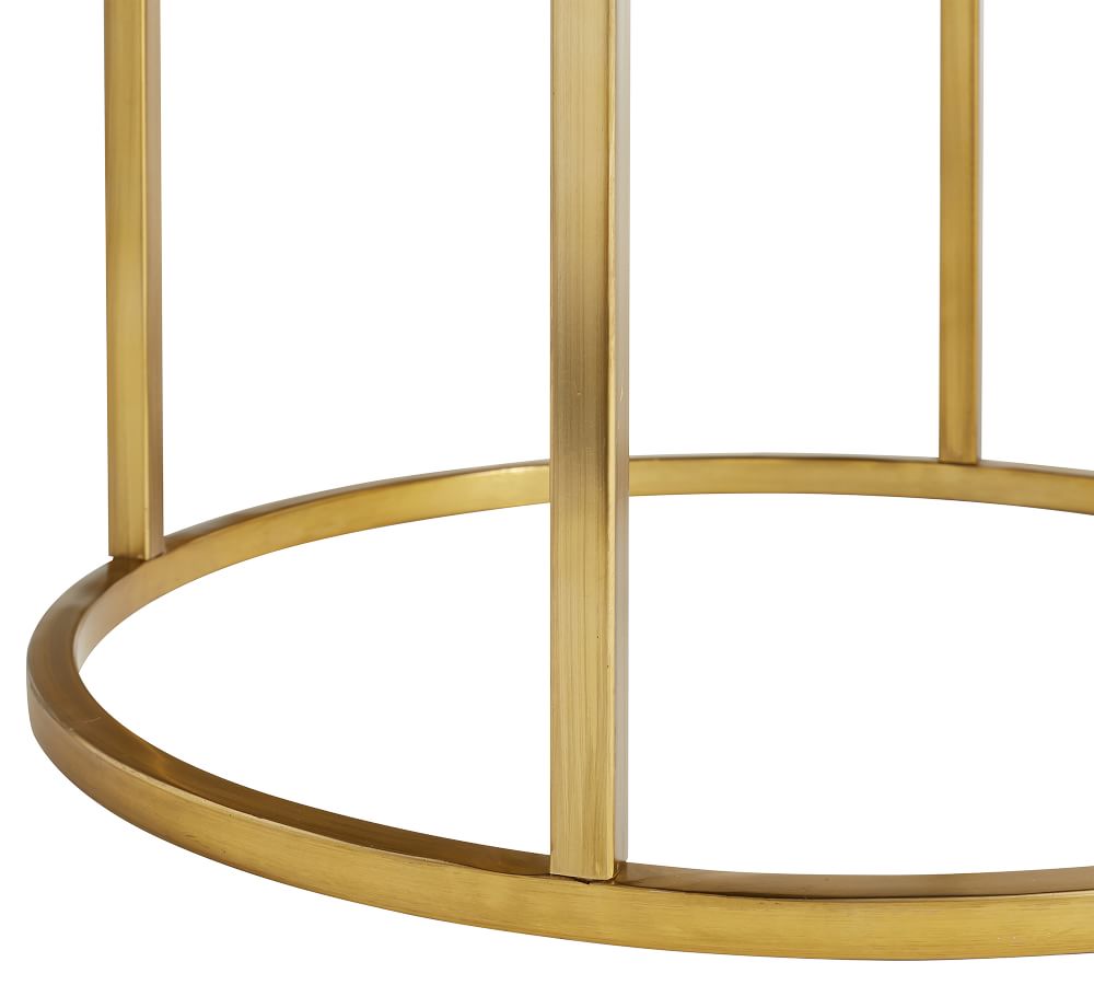 Delaney Round Marble Pedestal Dining Table Pottery Barn