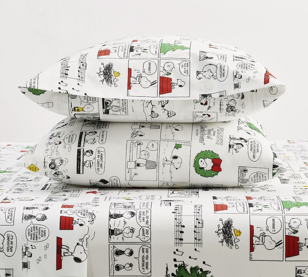 Snoopy Cotton Pillowcase Bedding Sheets & Pillowcases