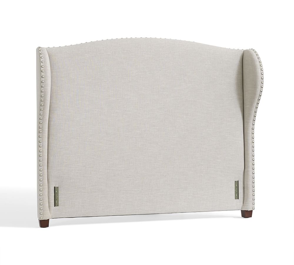 Raleigh Wingback Upholstered Headboard Pottery Barn